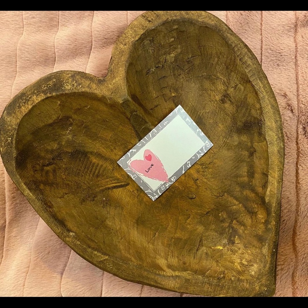 Heart shops dough bowl